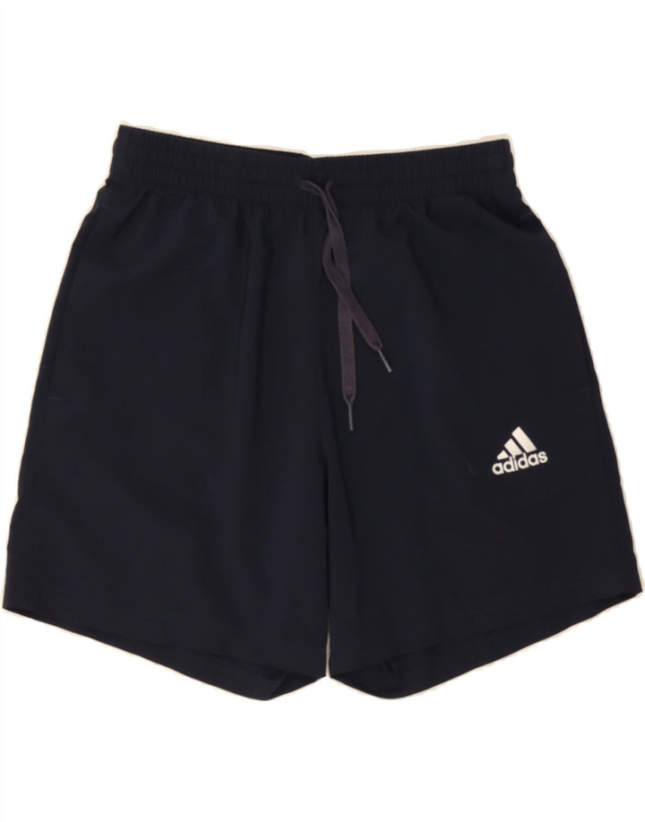 ADIDAS Mens Sport Shorts Medium Navy Blue Polyester Vintage Adidas and Second-Hand Adidas from Messina Hembry 