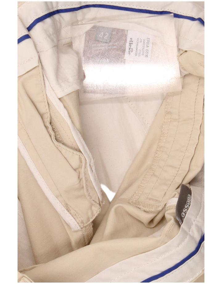 ELLESSE Short Chino Femme IT 42 Moyen W30 Beige Coton
