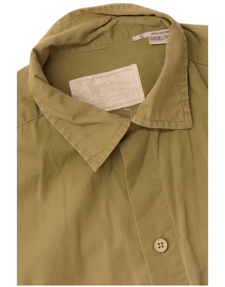CAMEL ACTIVE Chemise à Manches Courtes Homme Petit Kaki Coton