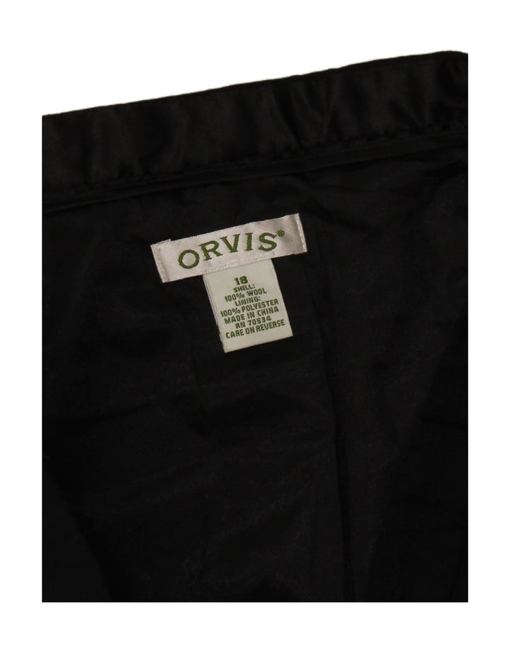 Orvis Jupe trompette pour femme US 18 2XL W38 Laine noire