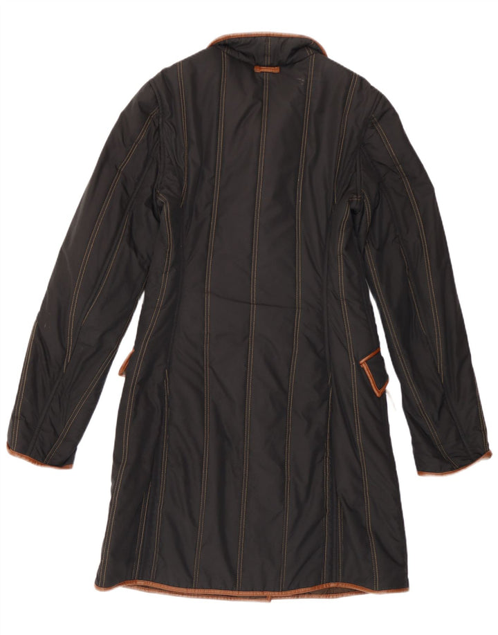 Fay Manteau rembourré pour femme UK 10 Petit Noir Rayé