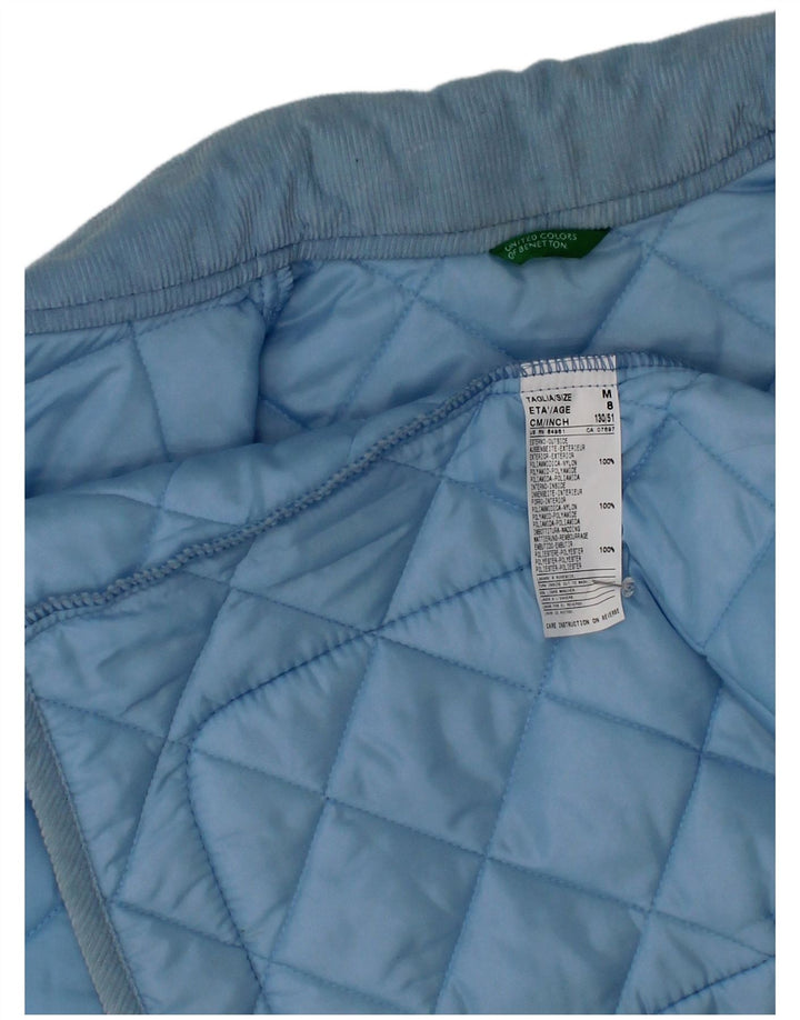 Benetton Veste matelassée garçon 7-8 ans Nylon bleu moyen