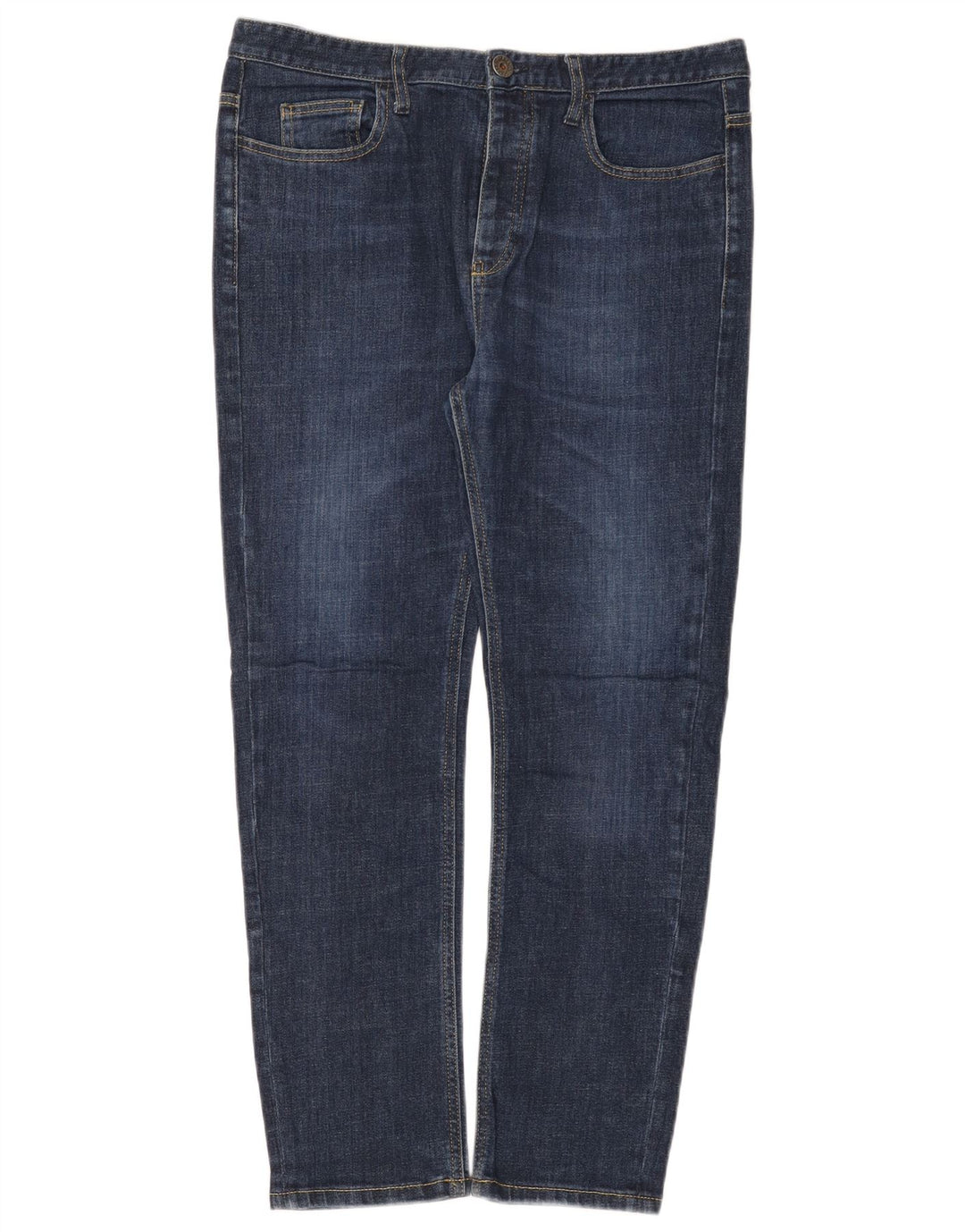 Benetton Jean Slim Femme W34 L28 Bleu
