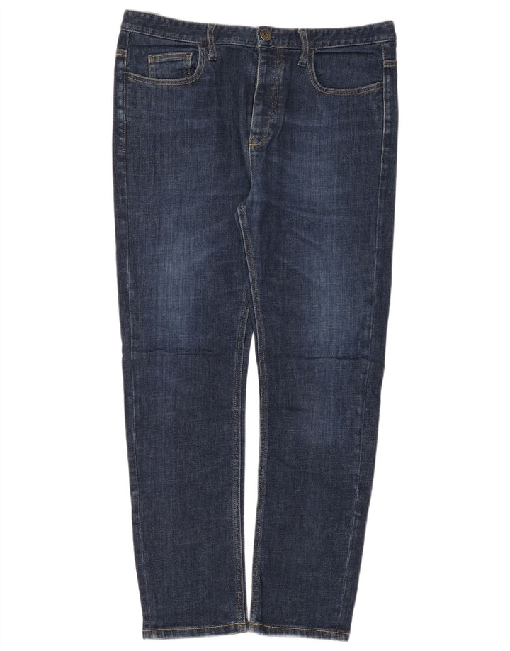 Benetton Jean Slim Femme W34 L28 Bleu