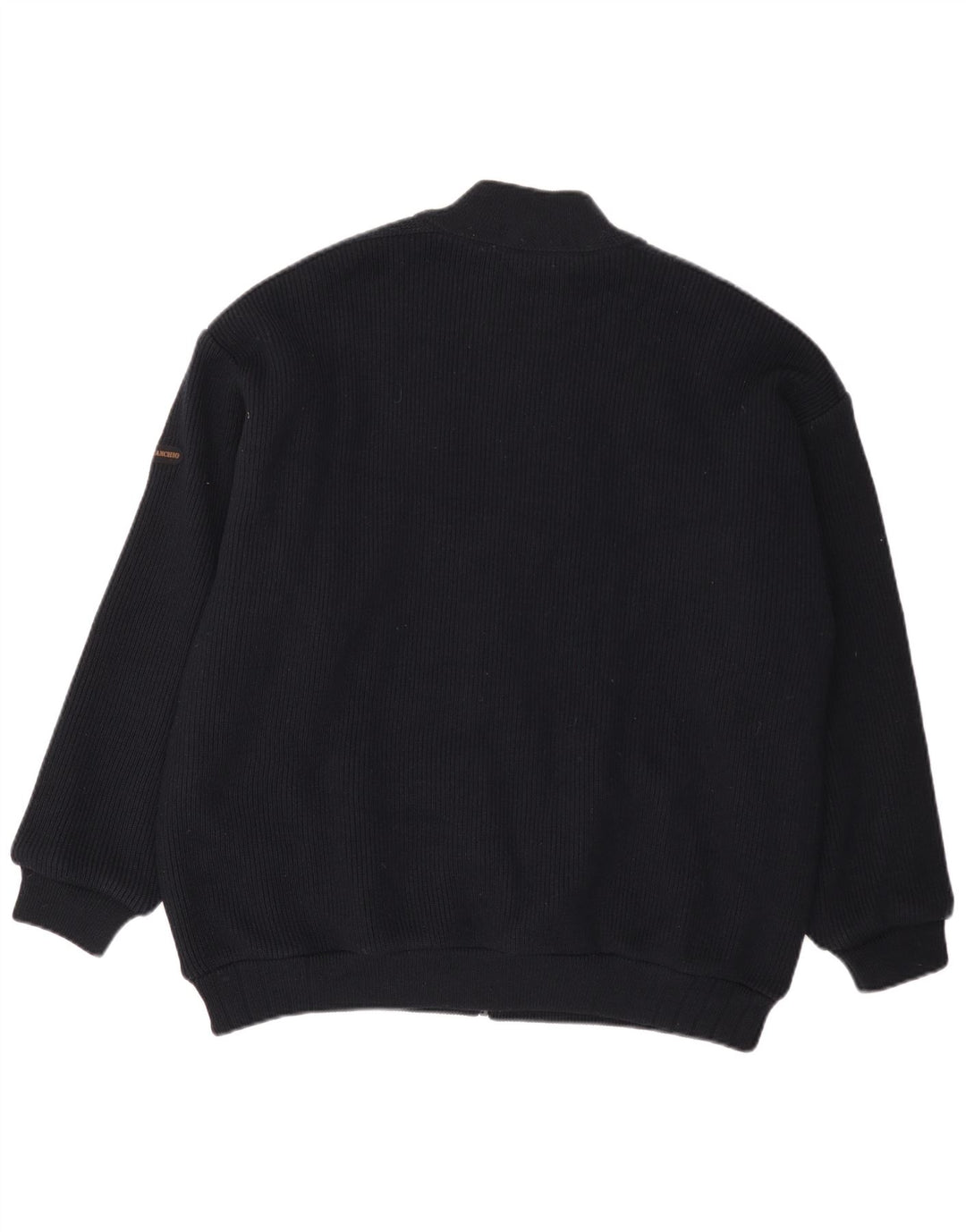 Il Granchio Homme Cardigan Pull Large Bleu Marine Laine