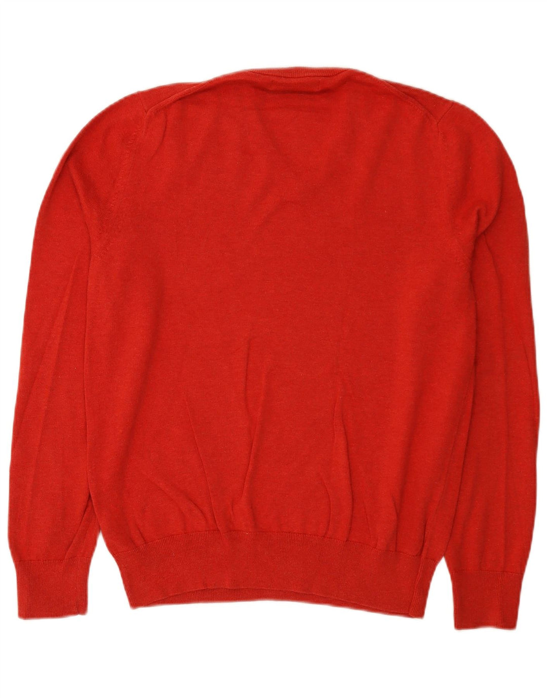 Marks & Spencer Pull Col V Homme Rouge Moyen Coton