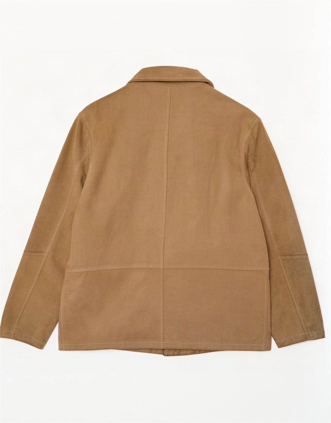 veste en daim homme vintage UK 38 cuir beige moyen