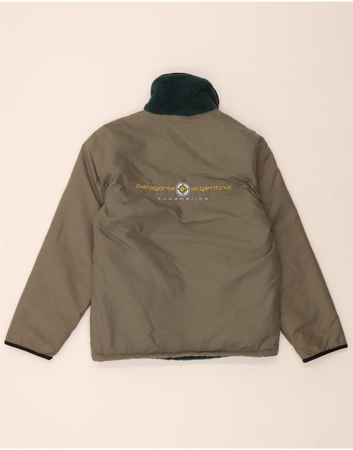 MULUC Womens Graphic Windbreaker Jacket UK 18 XL Grey Polyester Vintage Muluc and Second-Hand Muluc from Messina Hembry 