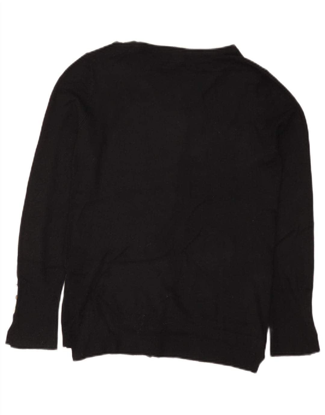 Zara Cardigan Femme Pull UK 14 Large Noir Viscose