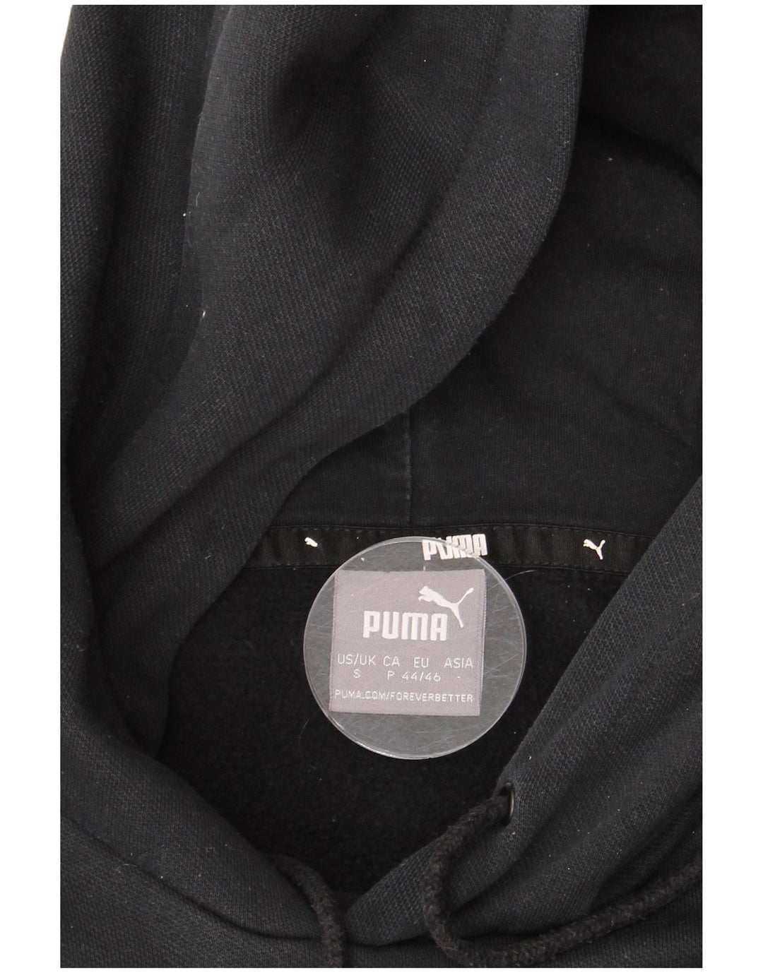Puma Pull à capuche graphique pour homme en coton noir Taille S