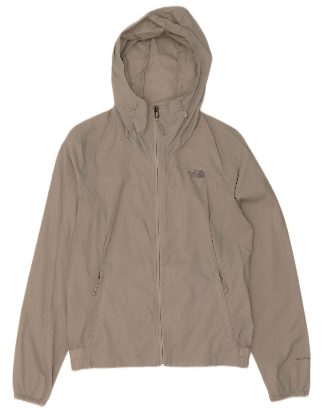 The North Face Veste de pluie surdimensionnée à capuche pour femme UK 10 Petit nylon gris