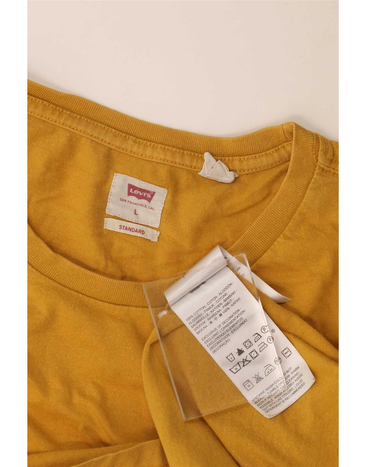 Levi's Tee-Shirt Standard Homme Jaune Large Coton