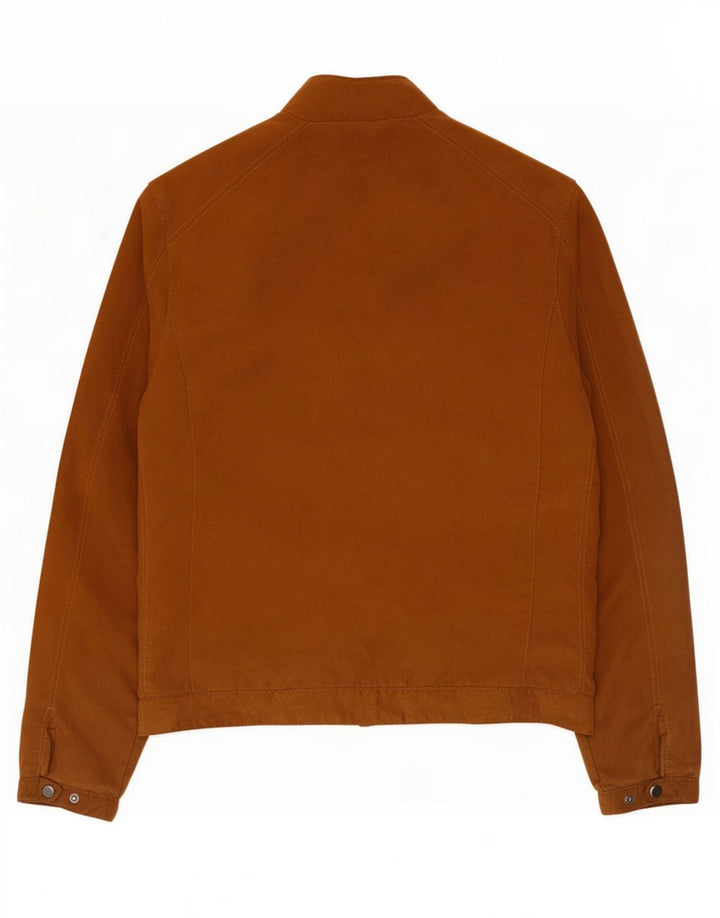 Zara Veste Bomber Homme UK 38 Polyester Marron Moyen