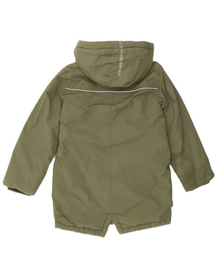 Parka à capuche Fat Face pour garçon 8-9 ans en coton kaki