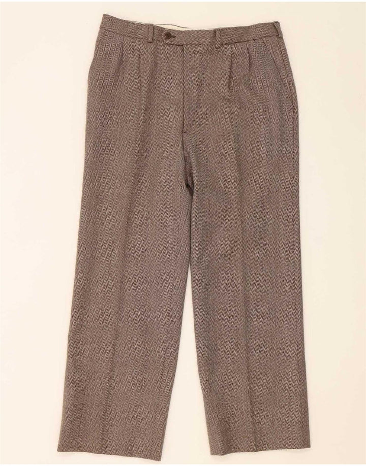 Cantarelli Ensemble 2 pièces pour homme IT 50 Large W31 L27 Marron à chevrons