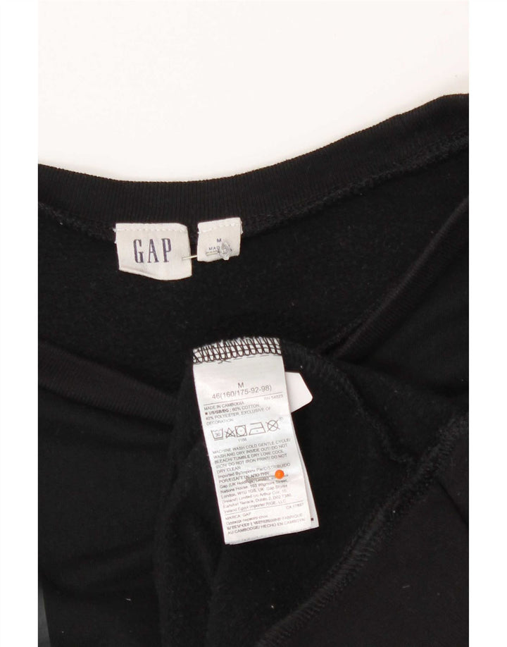 Gap Sweat-shirt graphique pour femme UK 14 en coton noir moyen