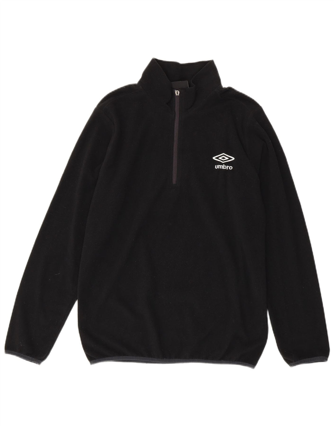 Umbro Pull Polaire à Col Zippé Homme Noir Moyen Polyester