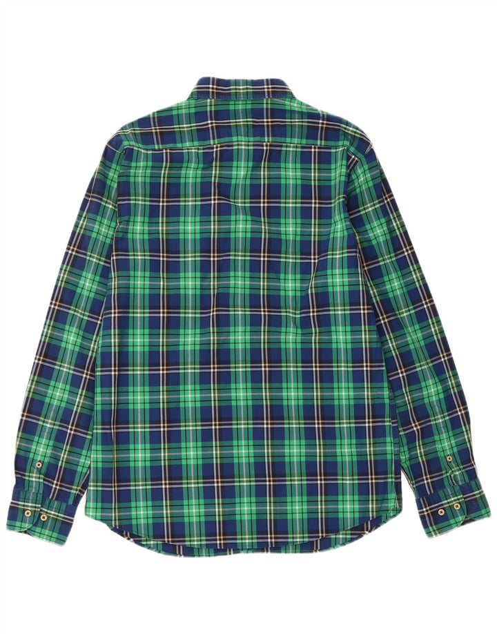 Massimo Dutti Chemise Homme Vert Moyen Carreaux