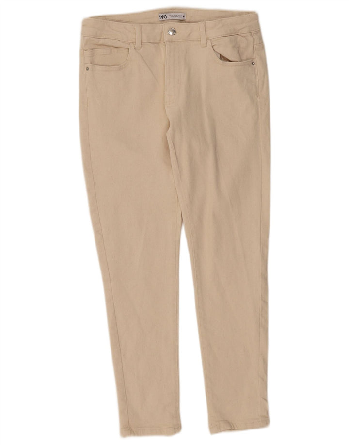 Zara Jean Slim Femme EU 42 Large W32 L28 Beige