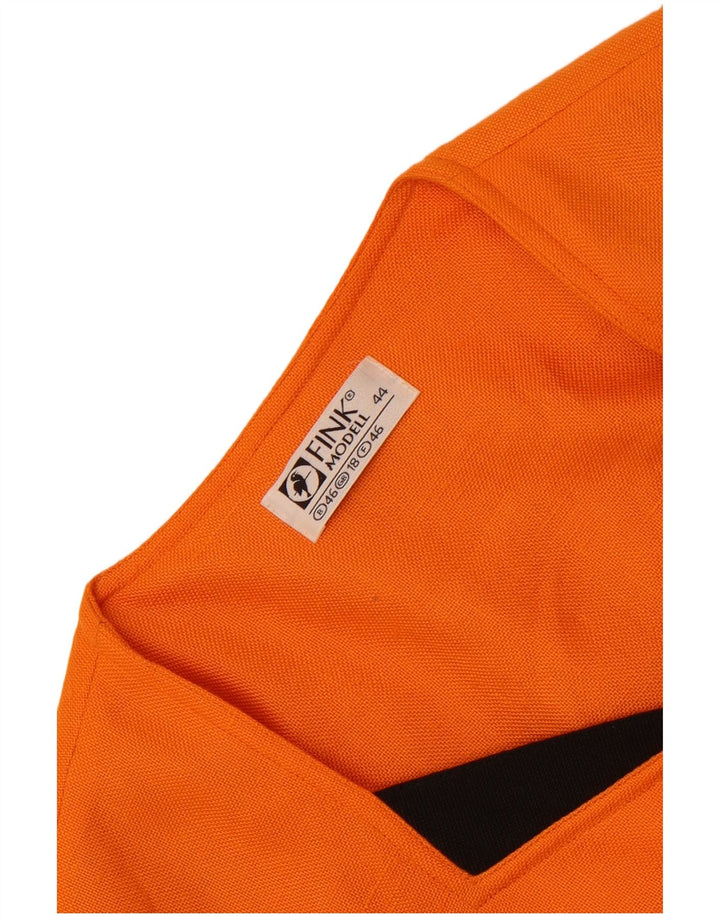 Fink Modell Veste blazer à 5 boutons pour femme UK 18 XL Orange Colourblock
