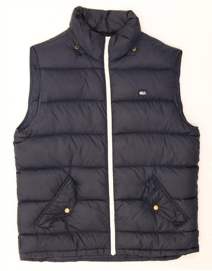 Jack Wills Gilet rembourré pour homme UK 40 Large Bleu marine