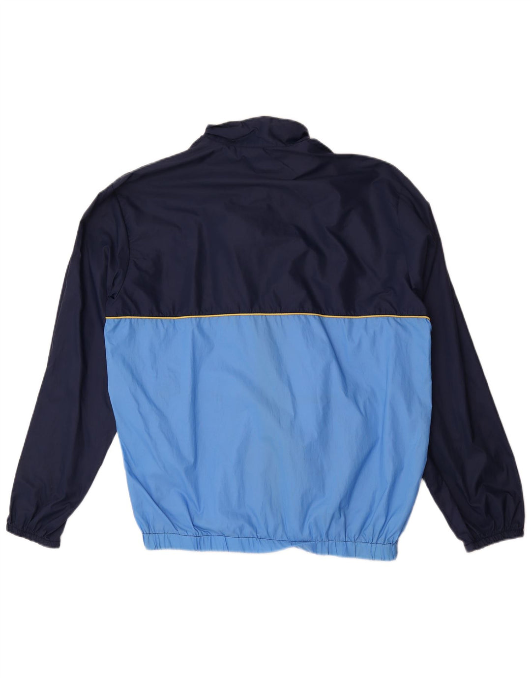 vintage Mens Survêtement Top Veste Grand Bleu Marine Colourblock