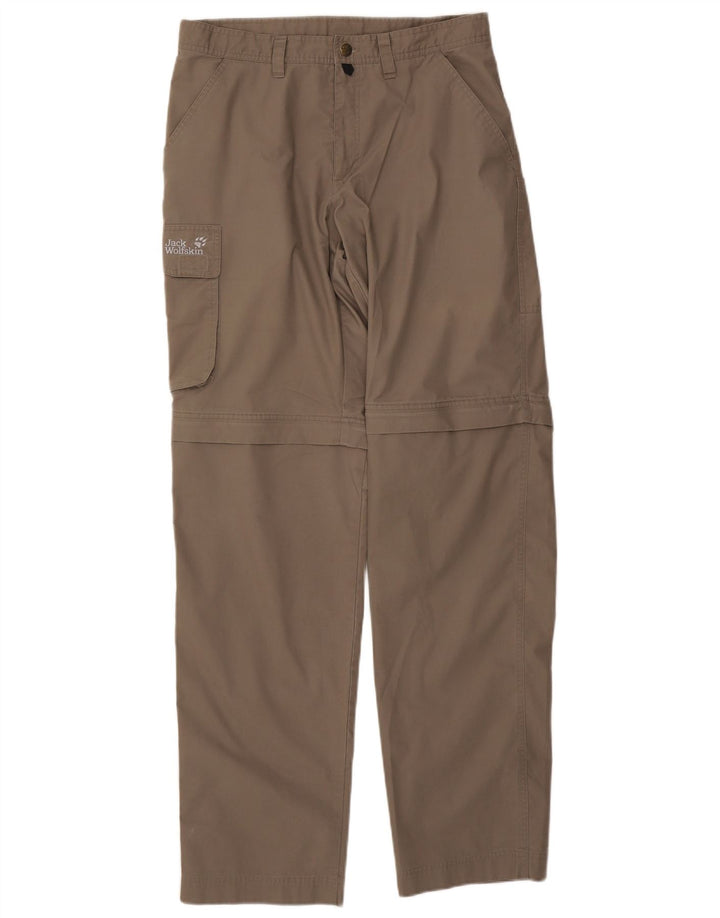 Jack Wolfskin Pantalon cargo droit pour homme W32 L34 Gris Polyester