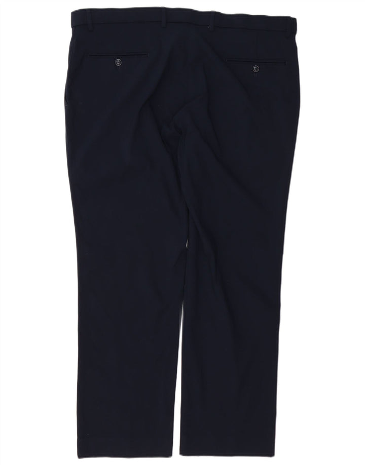 TOMMY HILFIGER Pantalon Chino Droit Homme W38 L29 Bleu Marine Rayonne
