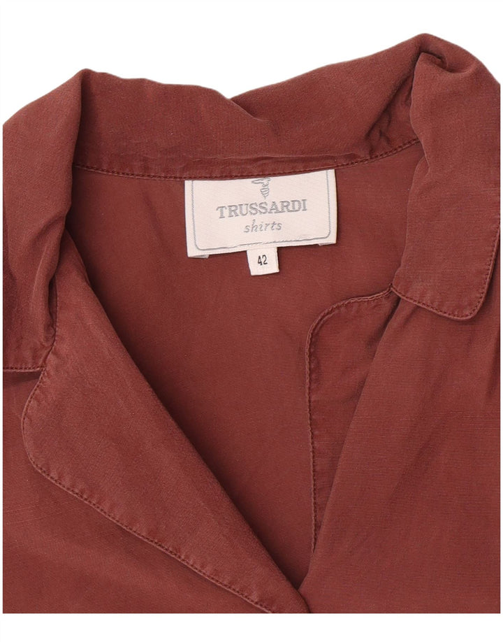 Trussardi Chemise IT 42 Marron Moyen Femme