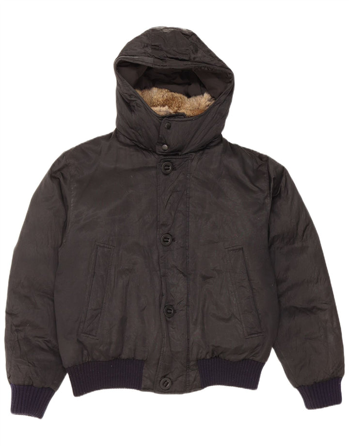 Pal Zileri Veste matelassée à capuche pour femme IT 50 XL Noir Polyester