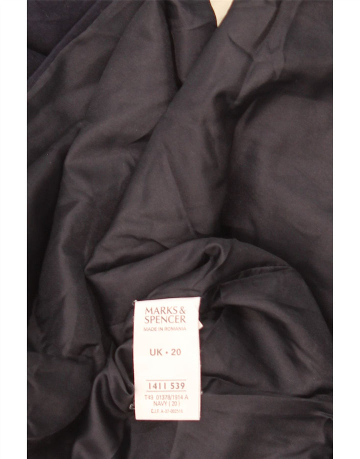 Marks & Spencer Veste utilitaire pour femme UK 20 2XL Bleu marine Polyester