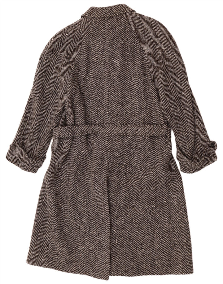 Lebole Manteau Homme IT 48 Laine à Chevrons Gris Moyen