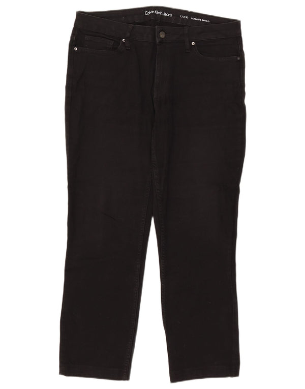 Calvin Klein Jean skinny court pour femme Large W32 L25 Coton noir
