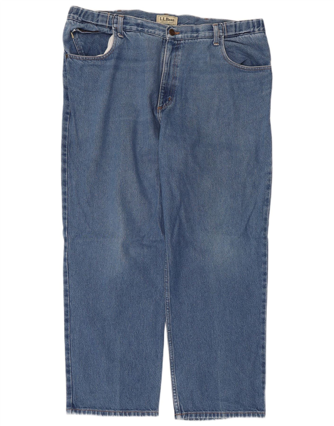 L.L.Bean Jean droit homme W40 L29 bleu coton
