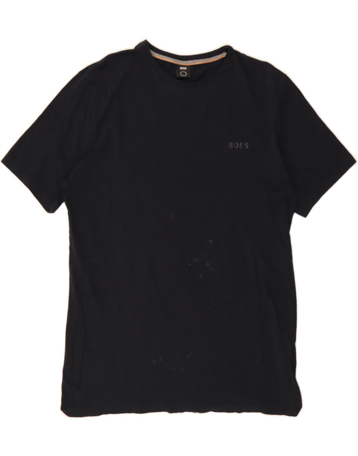 HUGO BOSS Mens T-Shirt Top Large Black Cotton Vintage Hugo Boss and Second-Hand Hugo Boss from Messina Hembry 