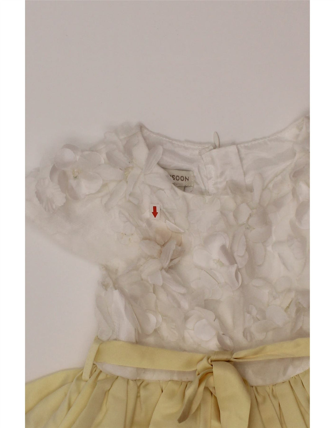 Monsoon Robe Trapèze Fille 2-3 ans Jaune Colorblock Polyester