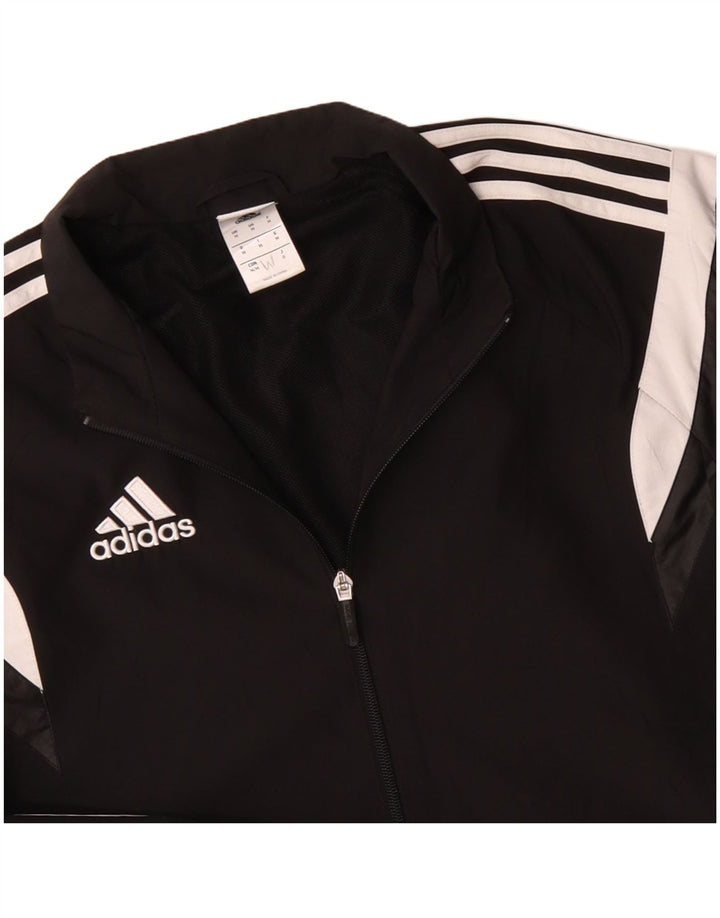ADIDAS Veste de survêtement pour homme en polyester color block noir moyen
