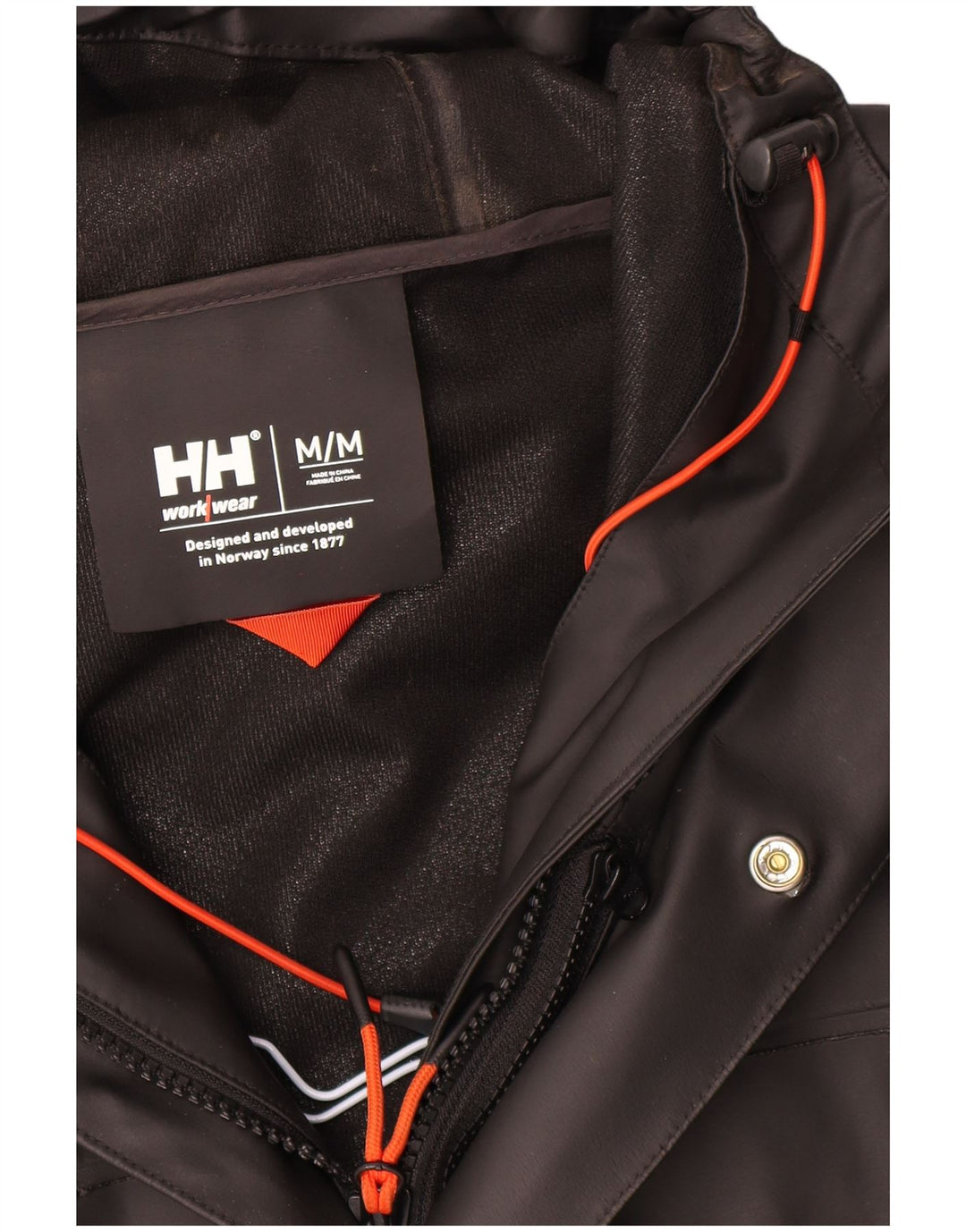 Helly Hansen Veste à capuche en simili cuir pour homme UK 38 Medium Noir Polyvinyle
