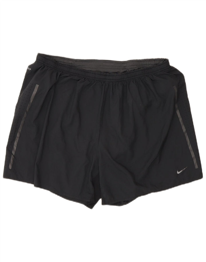 Nike Short de sport pour homme XL Noir Polyester