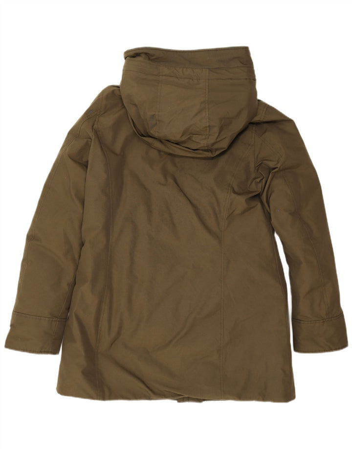Woolrich Parka à capuche pour femme UK 44 en coton kaki moyen