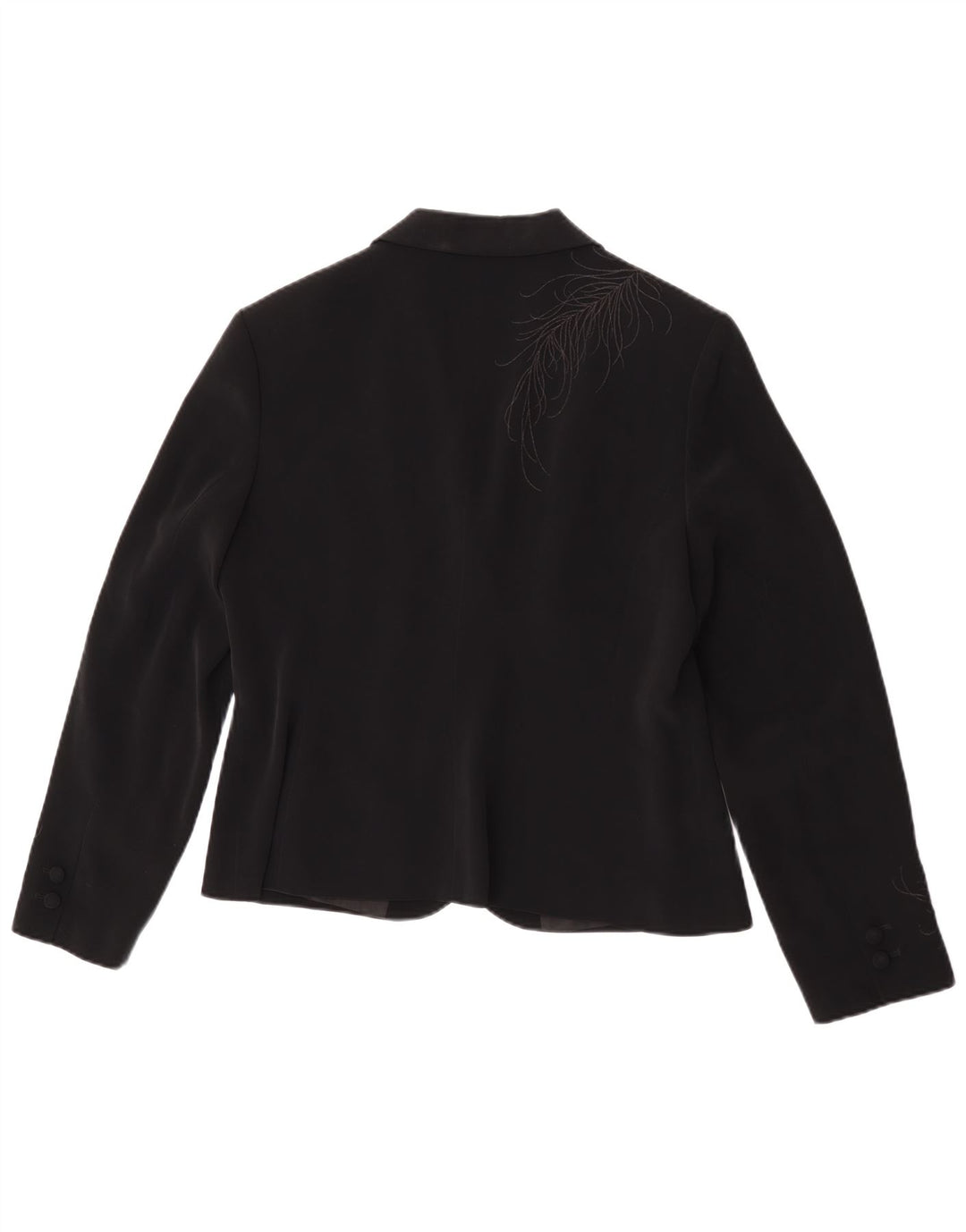 Laura Ashley Veste Blazer 1 Bouton pour Femme UK 16 Grand Noir Floral