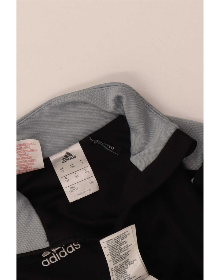 Adidas Climalite Pull Survêtement Top Garçon 7-8 Ans Petit Noir