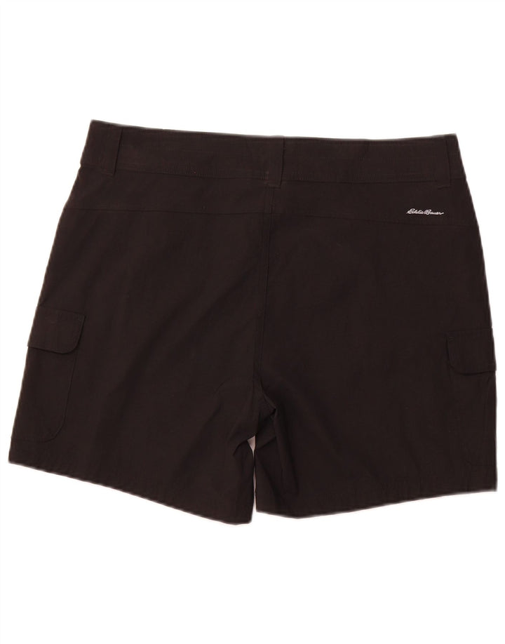 EDDIE BAUER Short cargo pour femme US 12 Large W34 Noir