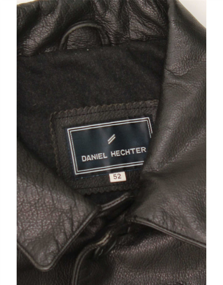 Daniel Hechter Veste en cuir pour homme IT 52 XL Noir