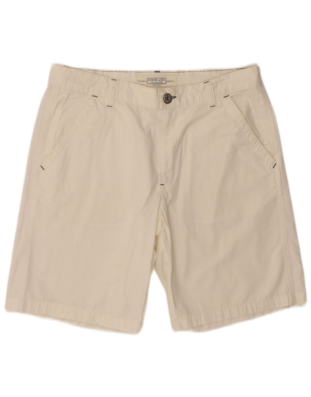 Murphy & Nye Short Chino Homme W36 Grand Coton Blanc