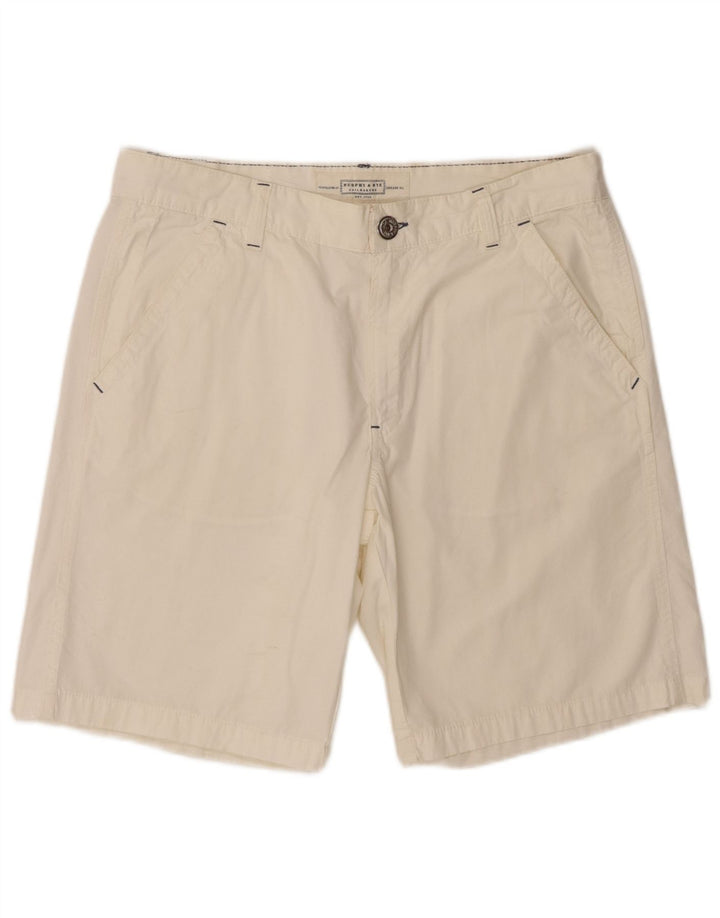 Murphy & Nye Short Chino Homme W36 Grand Coton Blanc