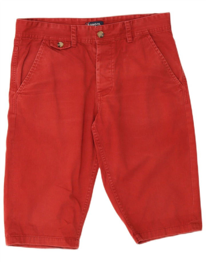 Kangol Short Chino Homme Petit W29 Rouge Coton