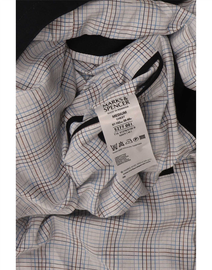 Marks & Spencer Veste blazer à 2 boutons pour homme UK 38/40 Bleu marine moyen