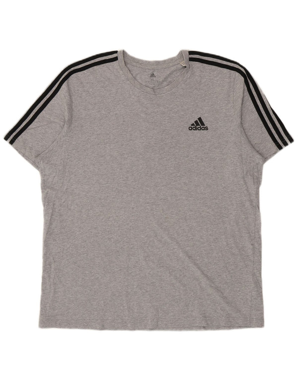 Adidas T-Shirt Homme Top XL Gris Coton