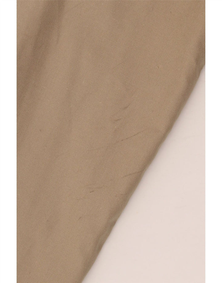 VINTAGE Veste Bomber Femme UK 14 Grand Beige